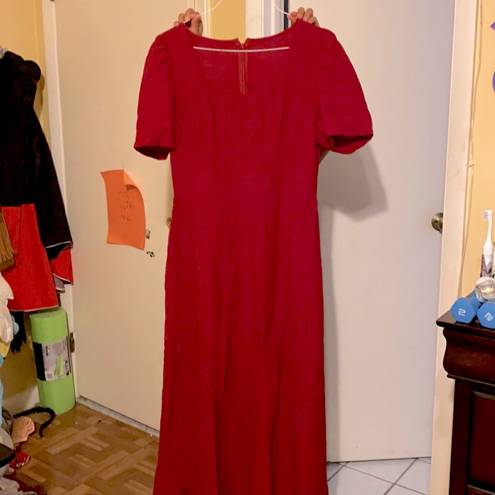 Red dress